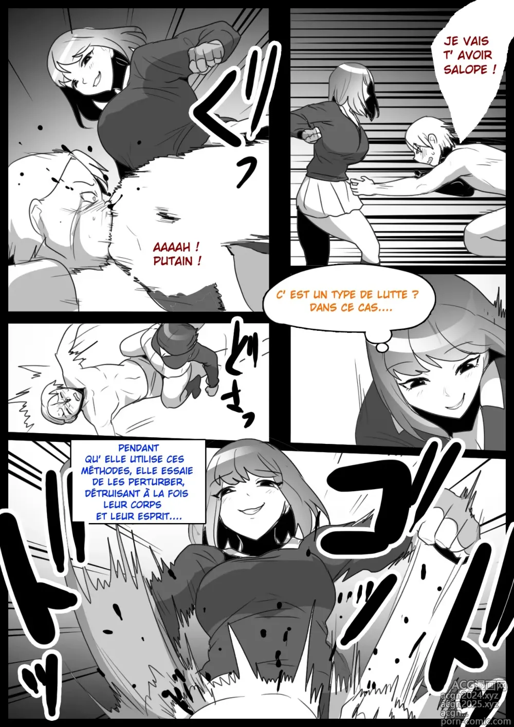 Page 15 of doujinshi Je suis devenu l'esclave, un vrai punching-ball par deux filles de ma classe qui ont découvert que j'étais maso