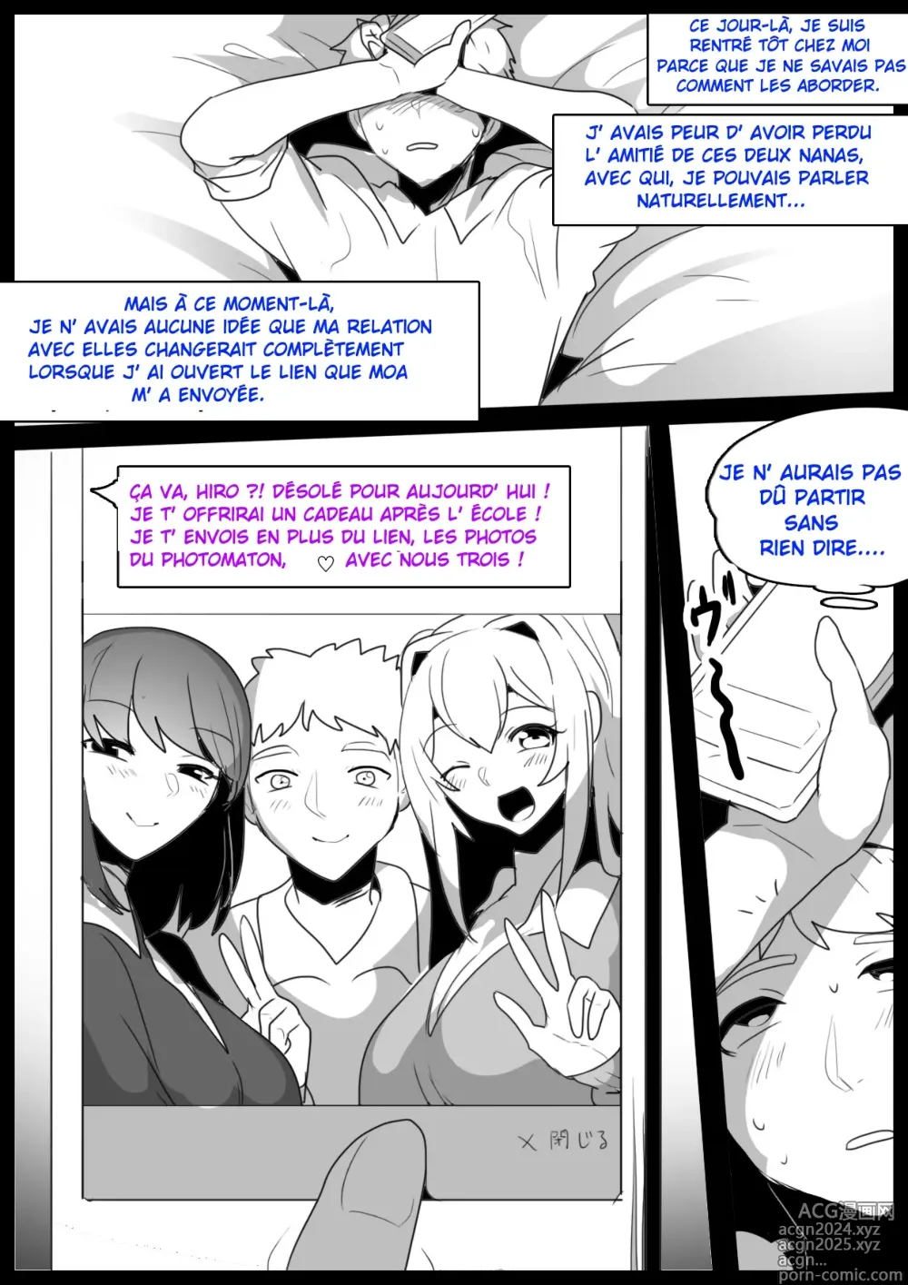 Page 8 of doujinshi Je suis devenu l'esclave, un vrai punching-ball par deux filles de ma classe qui ont découvert que j'étais maso