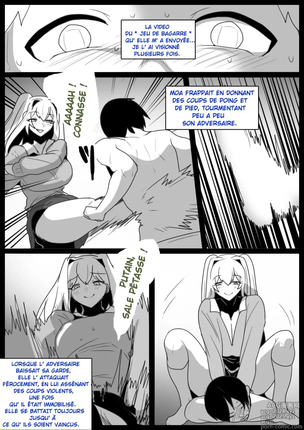 Page 10 of doujinshi Je suis devenu l'esclave, un vrai punching-ball par deux filles de ma classe qui ont découvert que j'étais maso