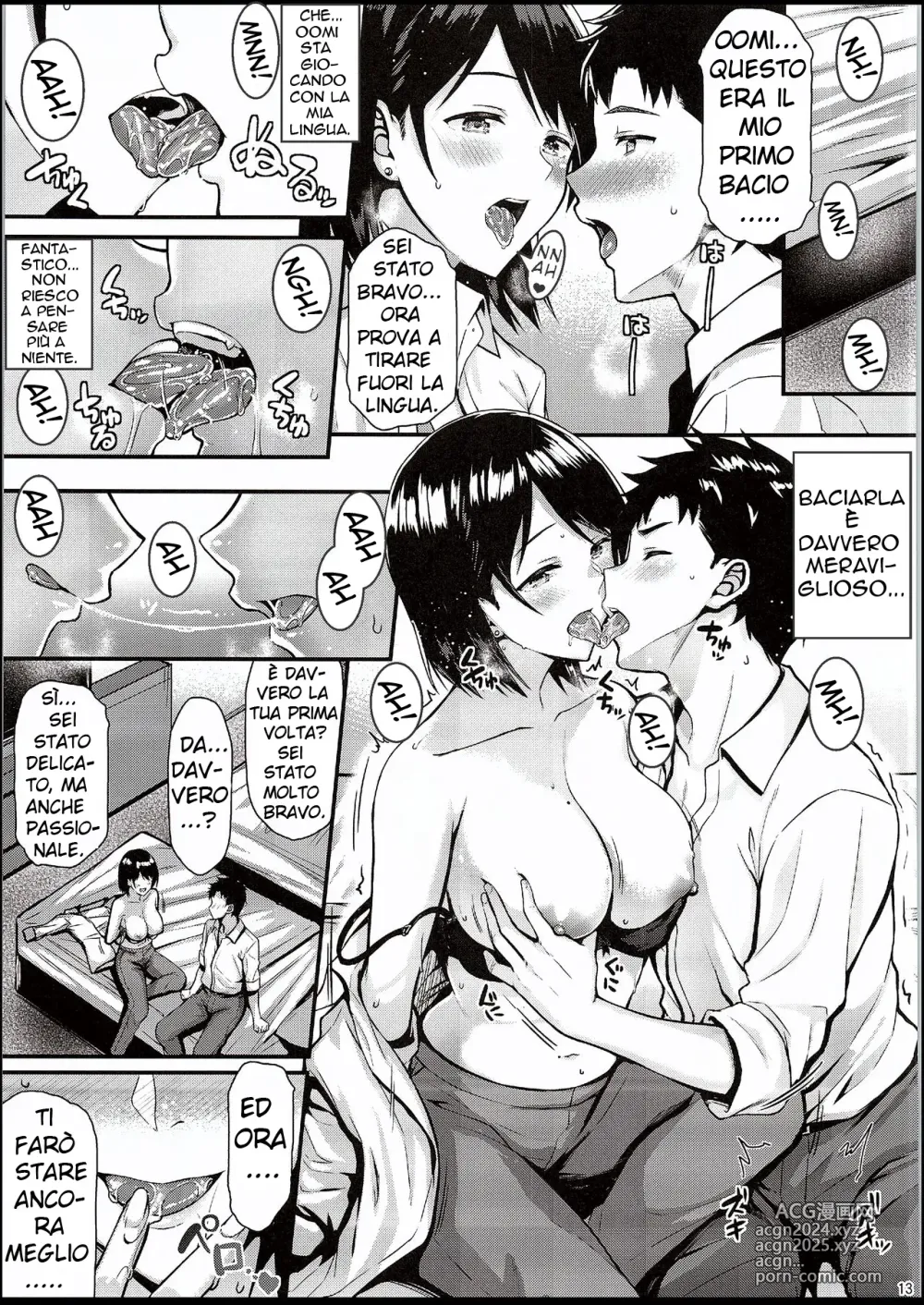 Page 12 of doujinshi Ore no Hajimete wa Oumi-san ni Ubawaretai!!