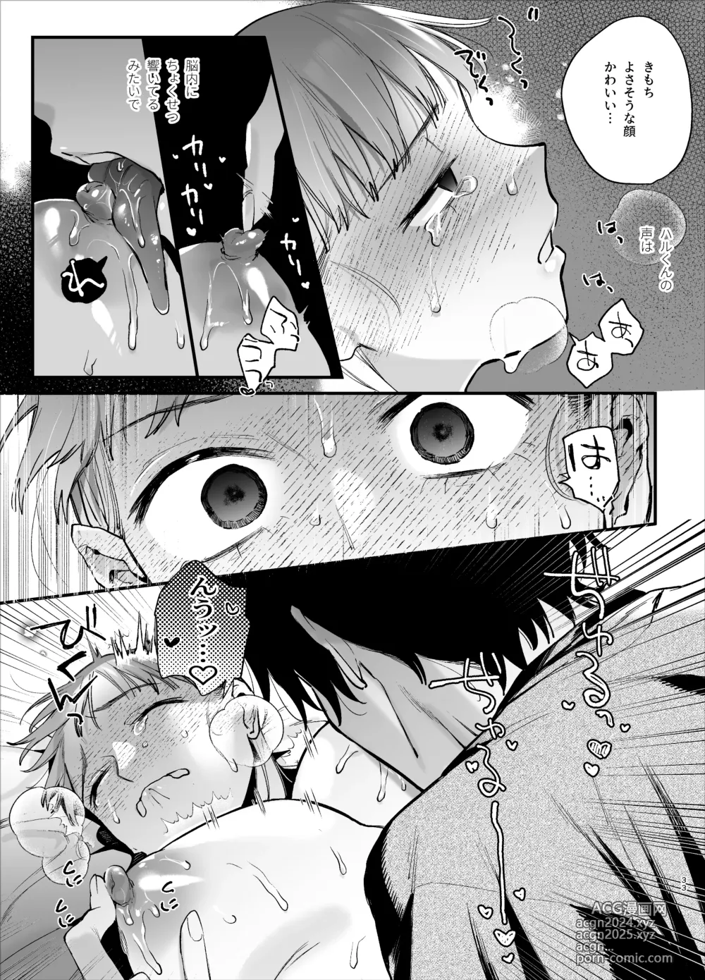 Page 33 of doujinshi Kawaisou na Kimi ga Ichiban Kawaii ~Inu-kei Shuuchaku Danshi Haru-kun no Shitsuke Koubi~