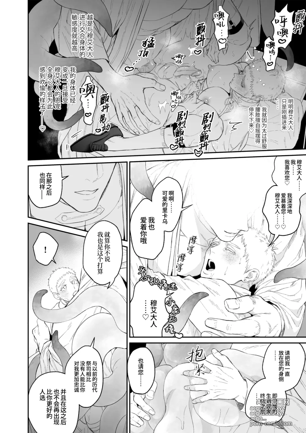 Page 26 of doujinshi 祭司被信仰神明肆意宠爱的深夜情事 (decensored)