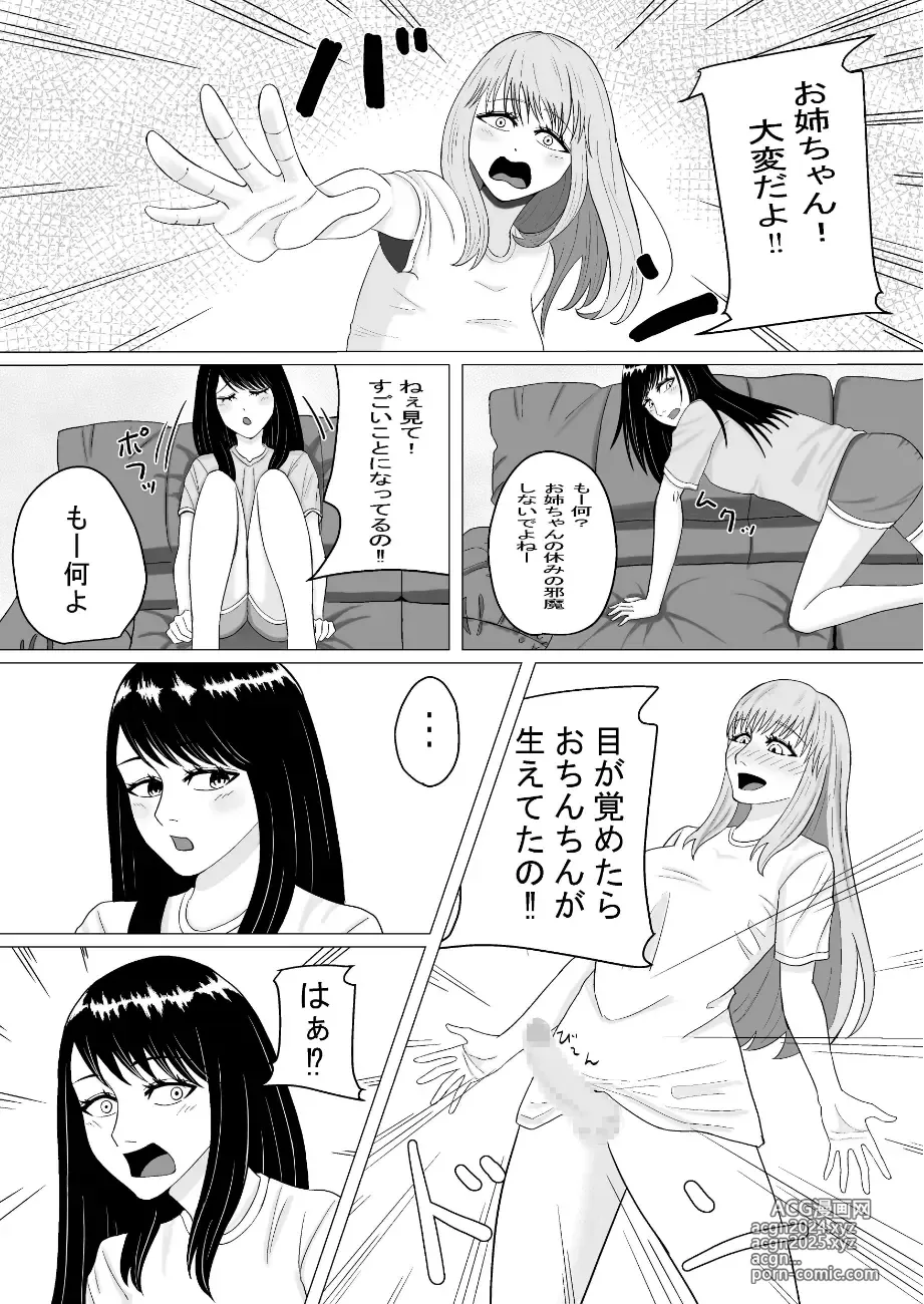 Page 2 of doujinshi おちんちんの生えた妹と始まる話