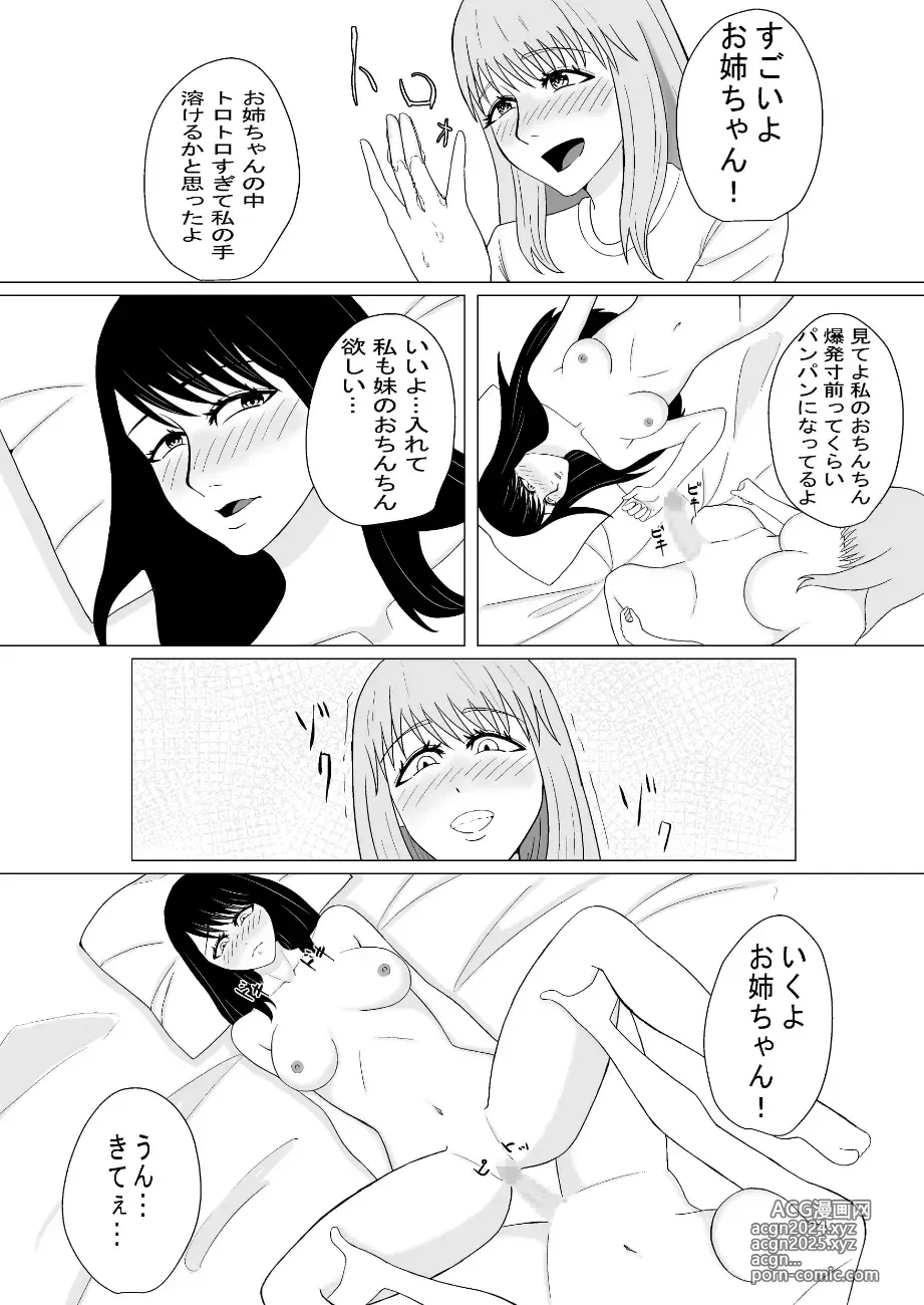 Page 14 of doujinshi おちんちんの生えた妹と始まる話