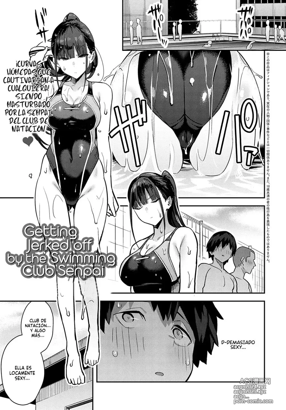 Page 2 of manga Siendo Masturbado por la Senpai del Club de Natación