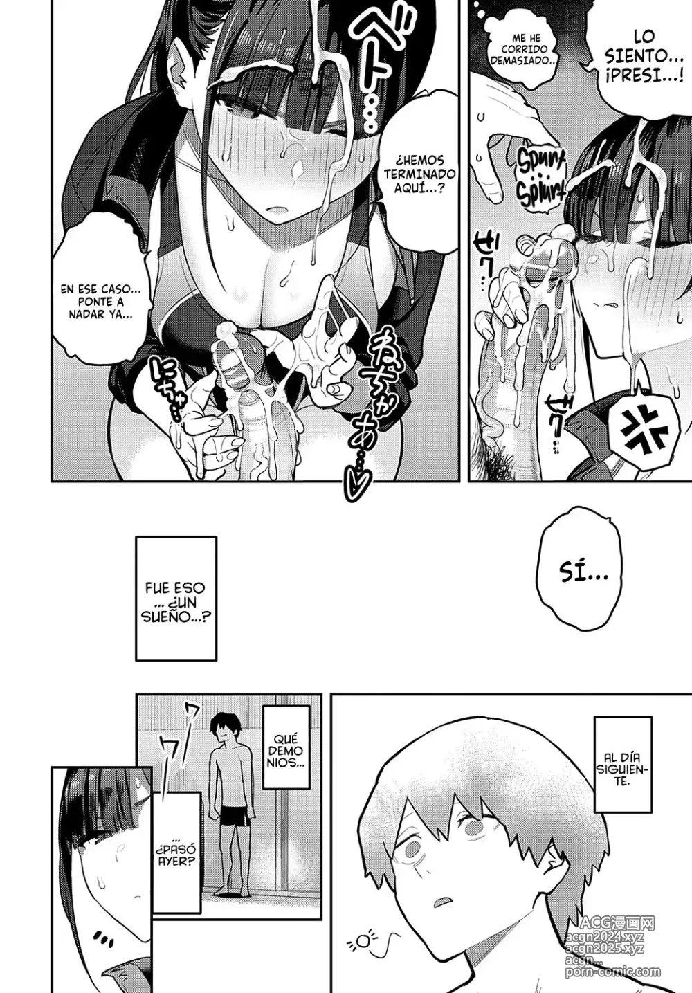 Page 11 of manga Siendo Masturbado por la Senpai del Club de Natación