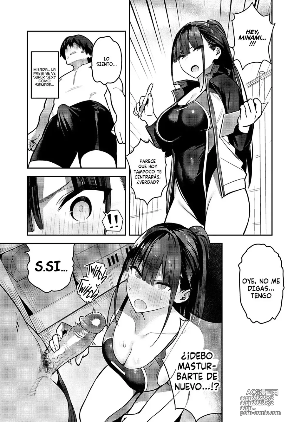 Page 12 of manga Siendo Masturbado por la Senpai del Club de Natación