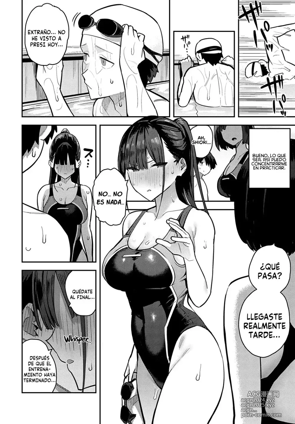 Page 19 of manga Siendo Masturbado por la Senpai del Club de Natación