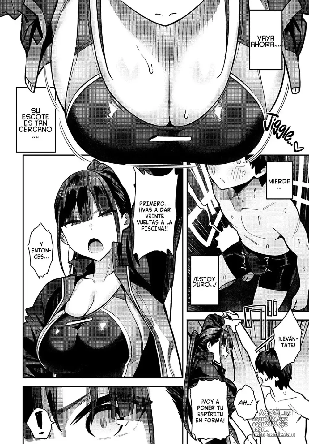 Page 5 of manga Siendo Masturbado por la Senpai del Club de Natación