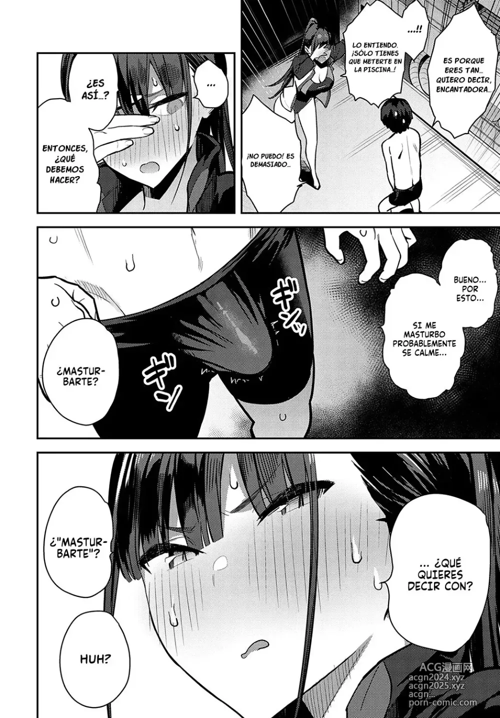 Page 7 of manga Siendo Masturbado por la Senpai del Club de Natación