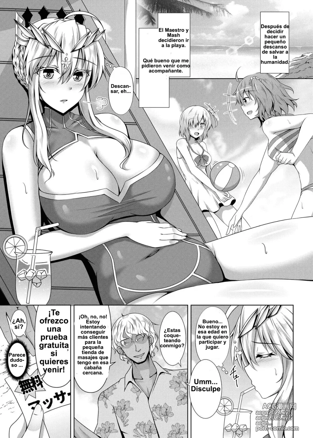 Page 5 of doujinshi Chichiue ga Charao ni Oil Massage de Otosareru Hanashi