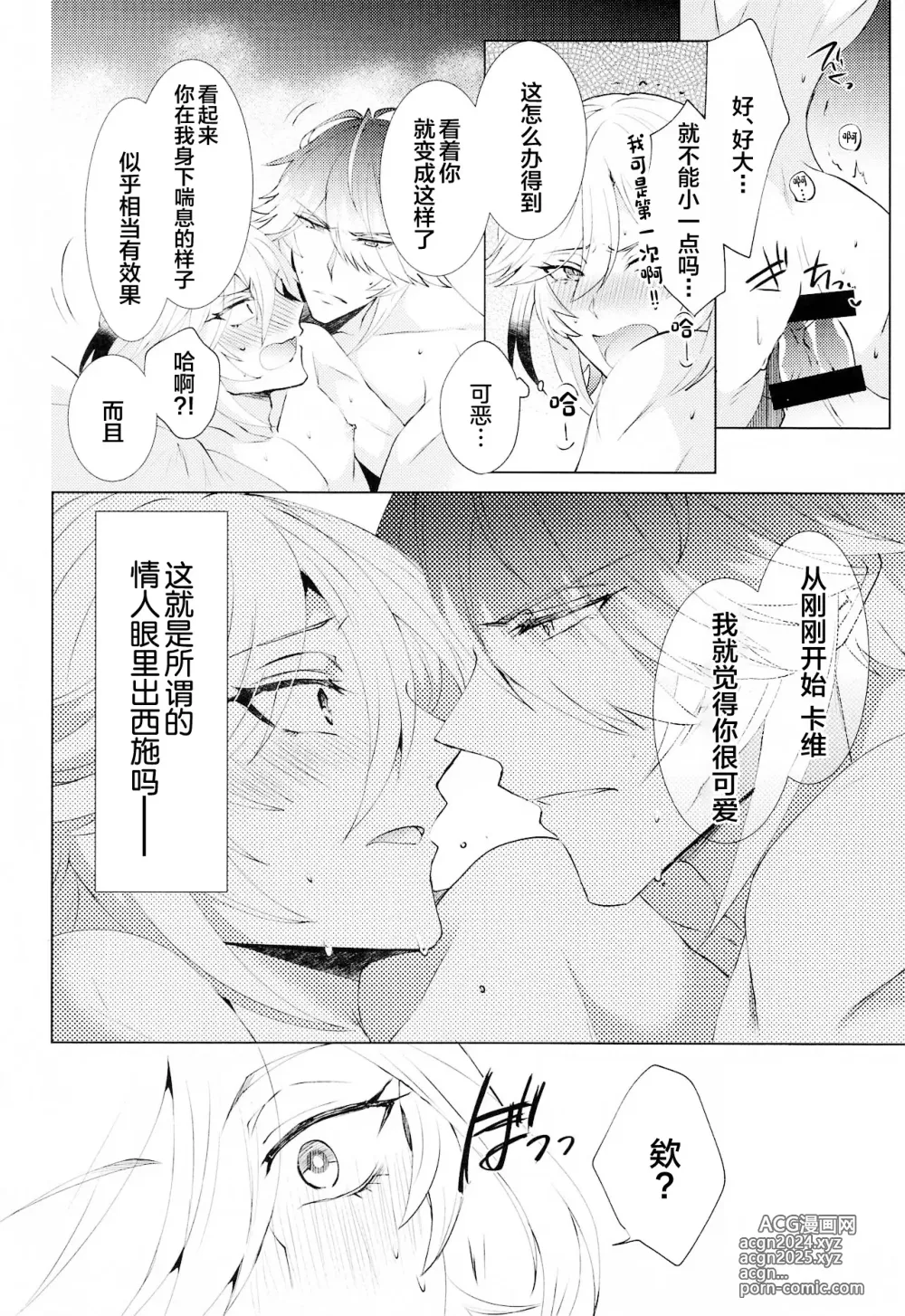 Page 23 of doujinshi Hajimete no Yoru o Roommate to - Bridal night with roommate