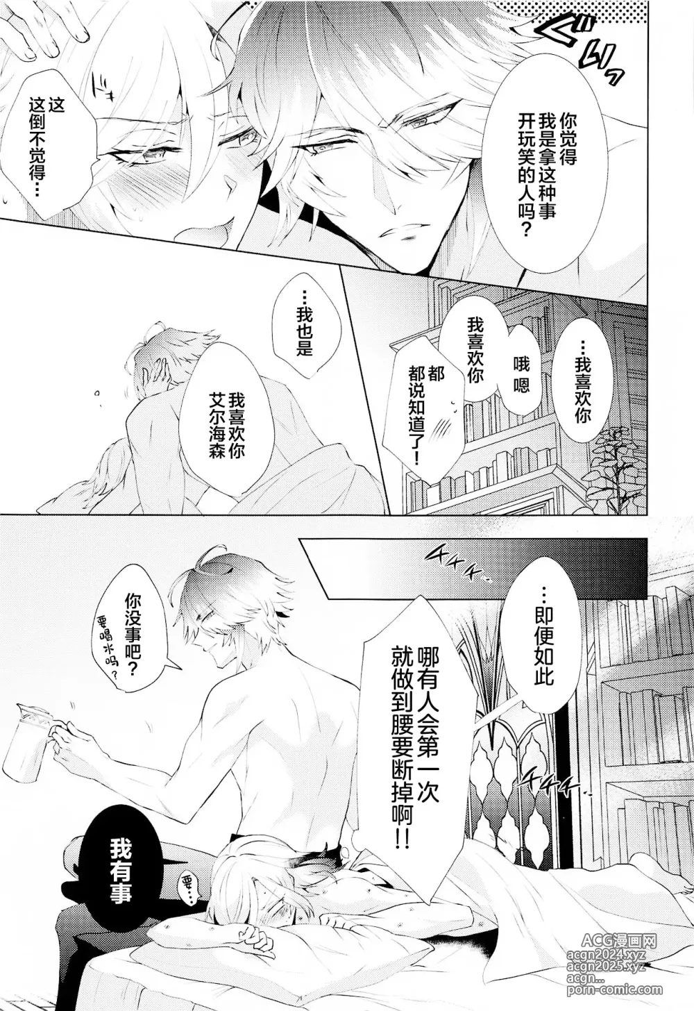 Page 36 of doujinshi Hajimete no Yoru o Roommate to - Bridal night with roommate