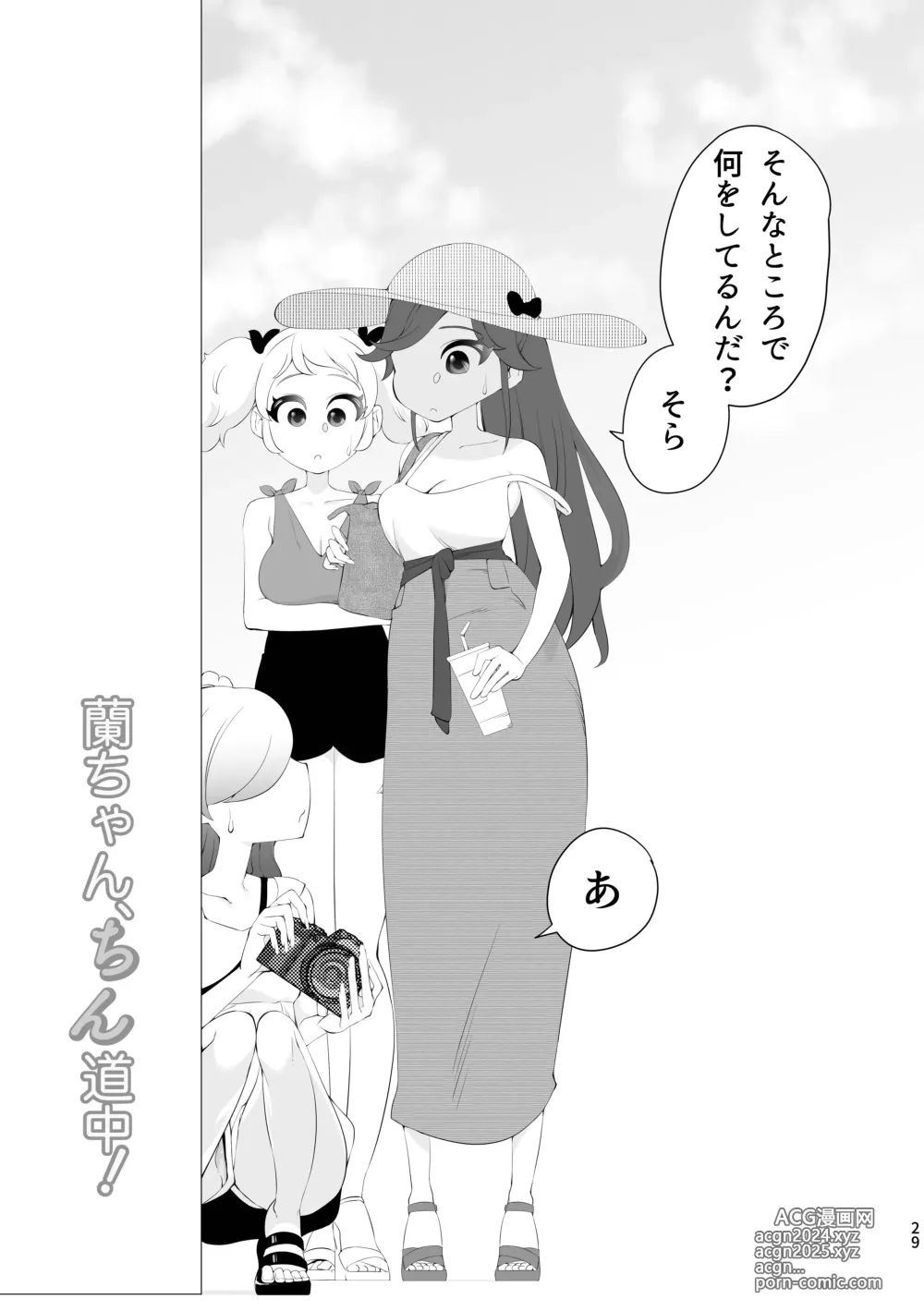 Page 29 of doujinshi Ran-Chan, Chin Douchuu!