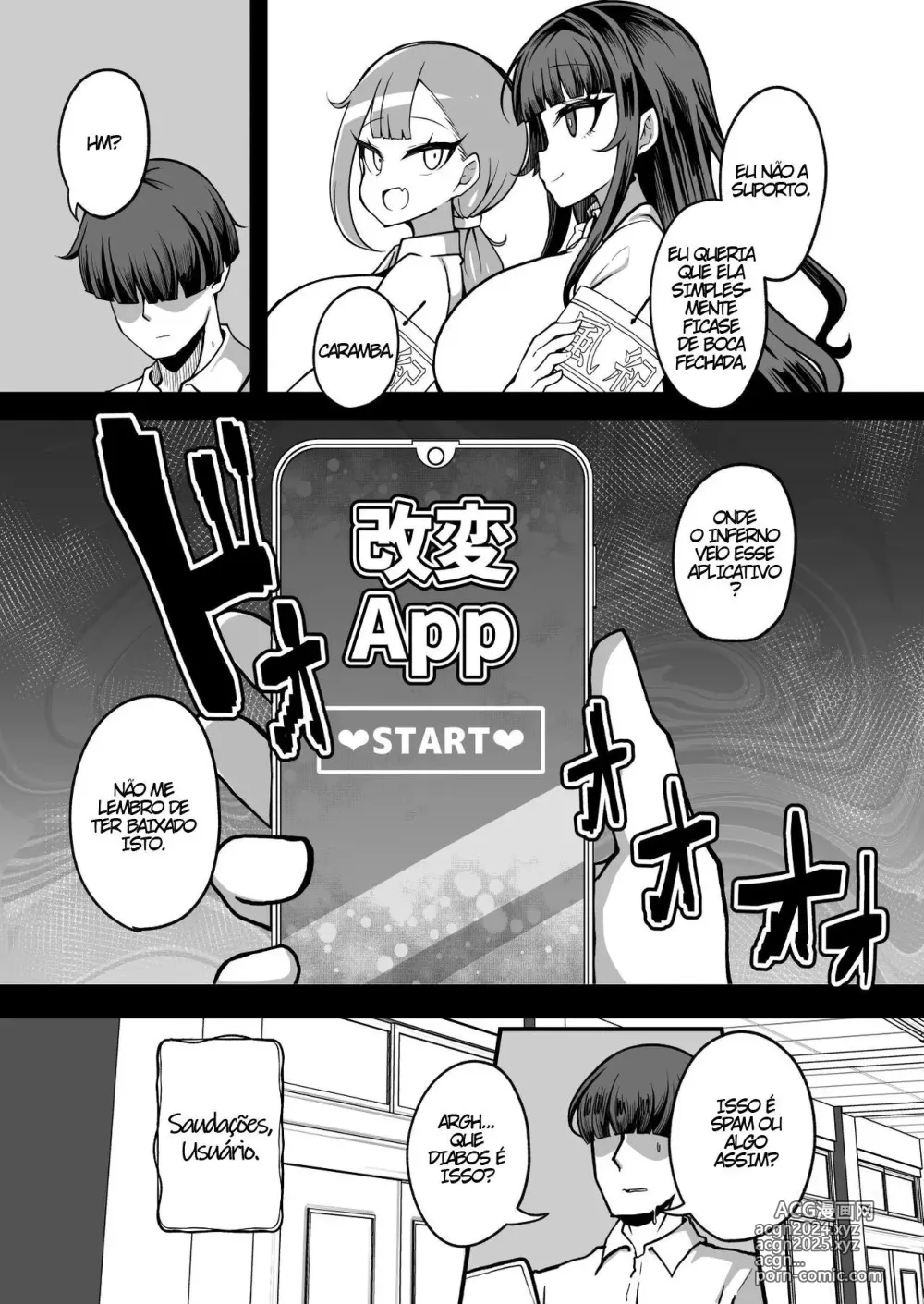 Page 4 of doujinshi Kaihen Cheat Appli de Sukihoudai Shimakuru Hanashi