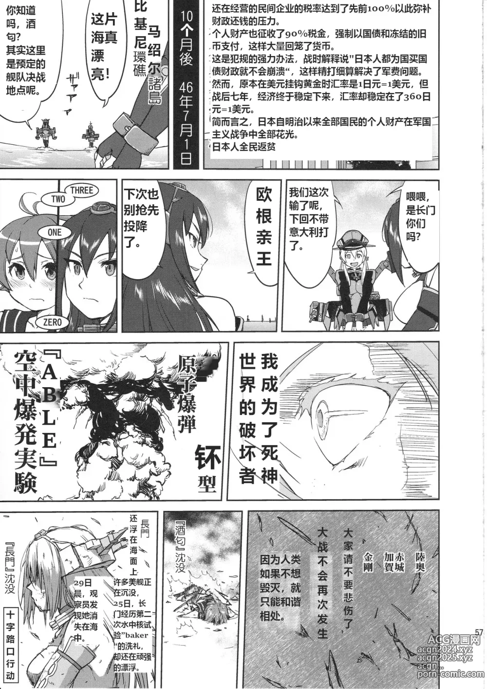 Page 56 of doujinshi 提督的决断 舰娘最长 的一天