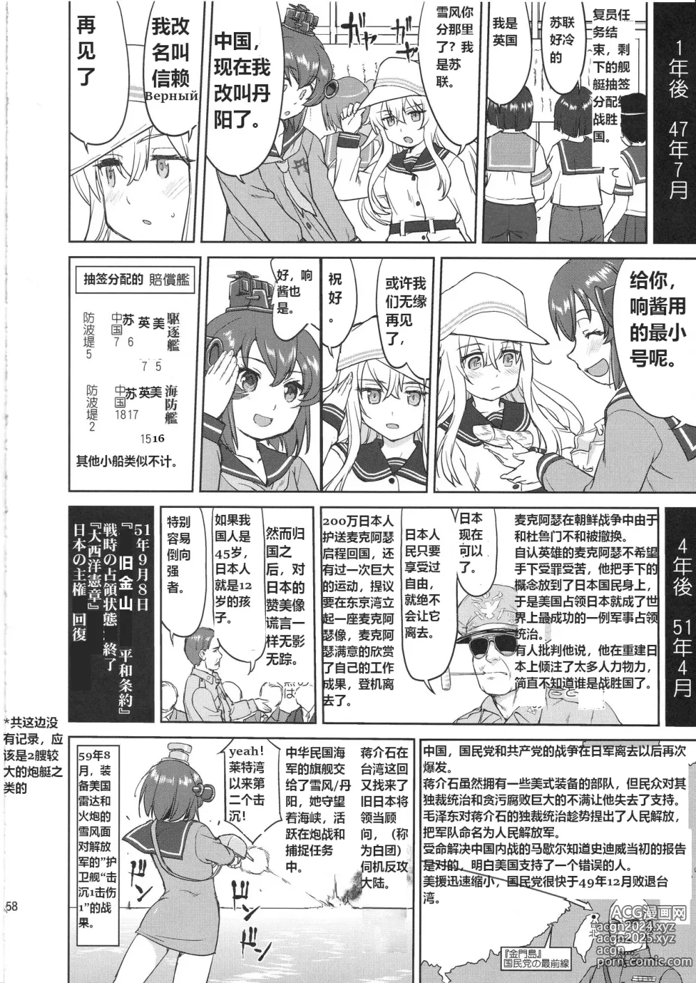 Page 57 of doujinshi 提督的决断 舰娘最长 的一天