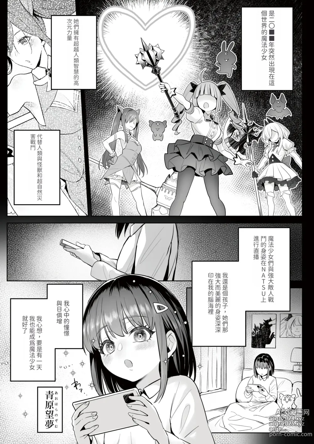 Page 2 of doujinshi Moto Mahou Shoujo no Shigoto Hanashi Ao