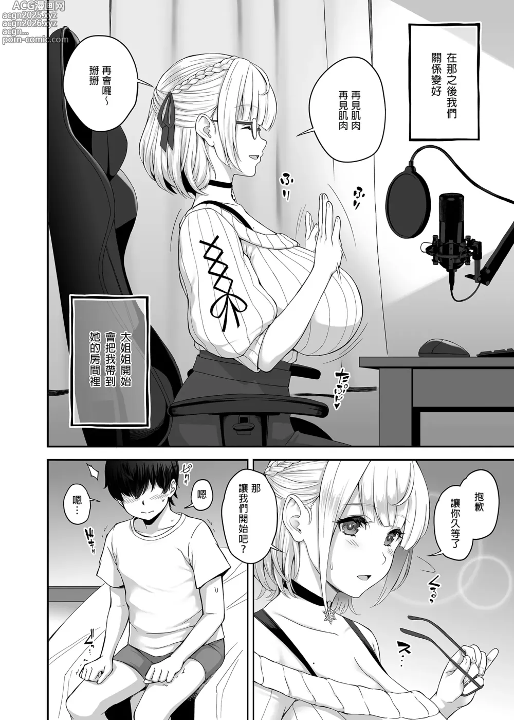 Page 4 of doujinshi Orc Room ~Onee-chan wa Ninki Haishinsha~ (decensored)