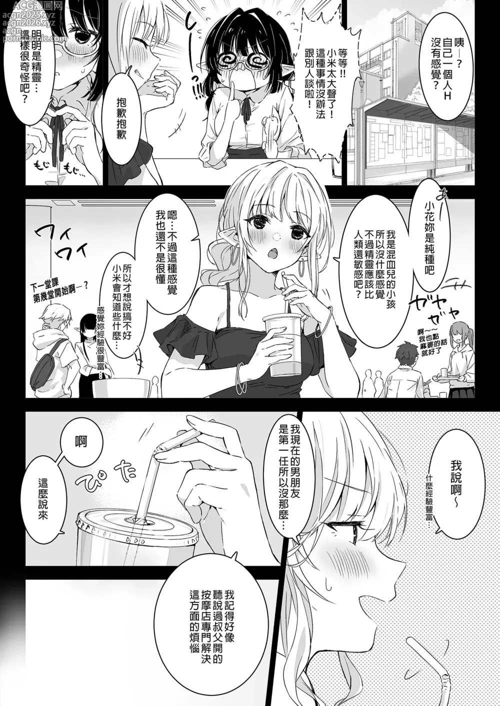 Page 5 of doujinshi 樸素的黑髮精靈在色按店内遭受性開發 (decensored)