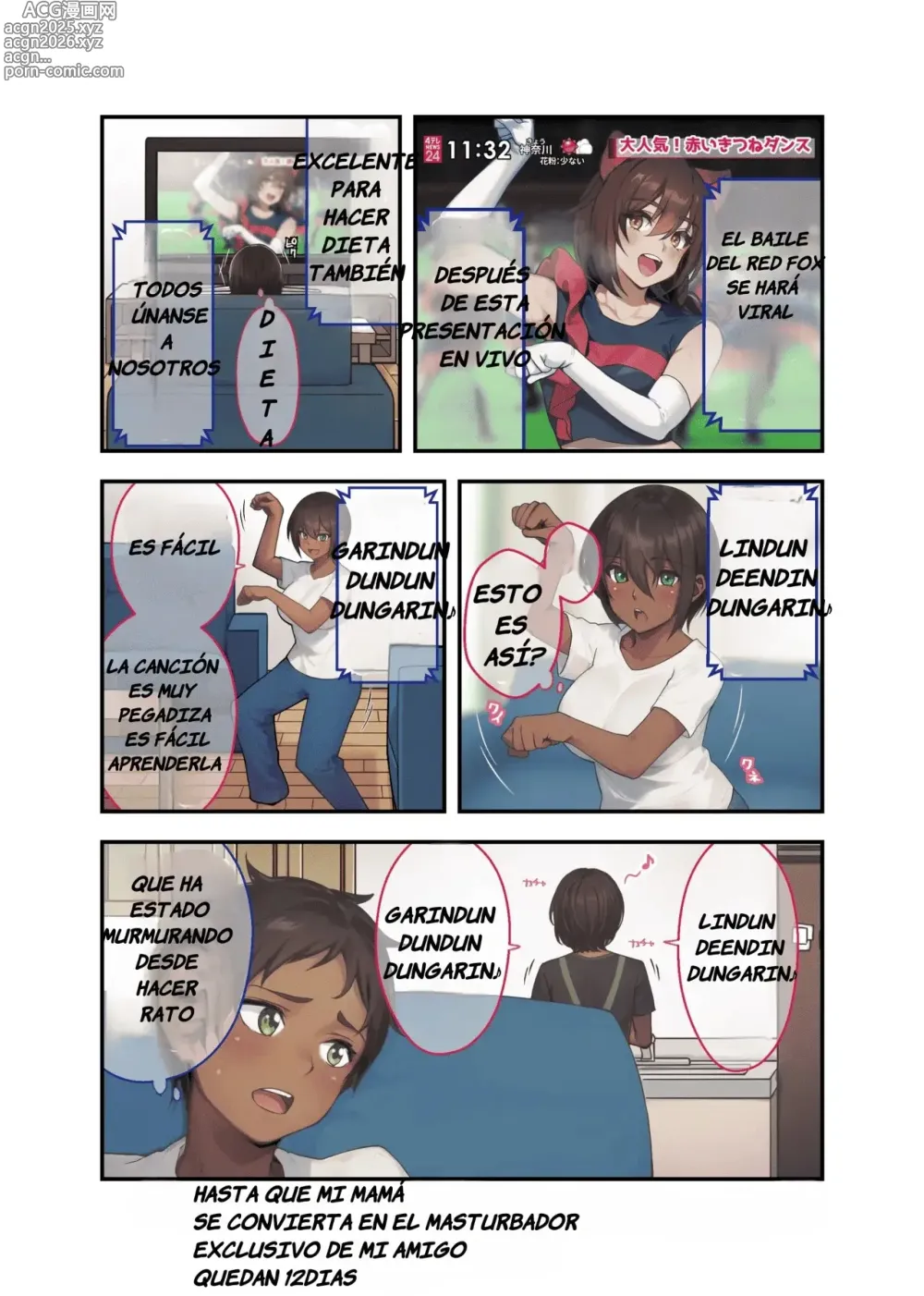 Page 18 of doujinshi Día 28, Mi Madre se Convertirá Masturbador Personal de mi Amigo