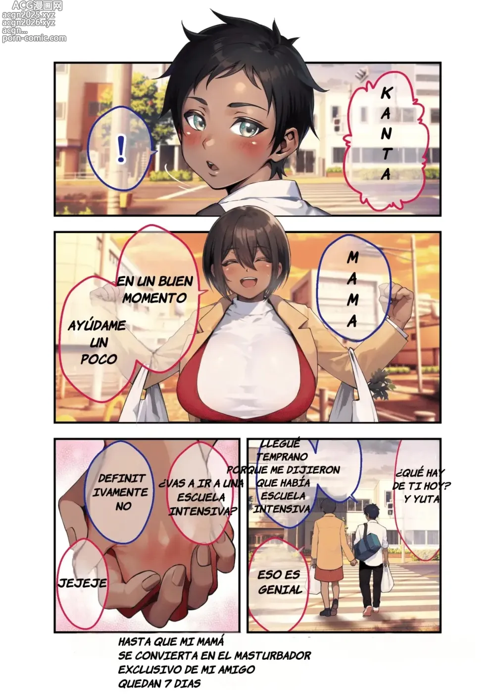 Page 23 of doujinshi Día 28, Mi Madre se Convertirá Masturbador Personal de mi Amigo