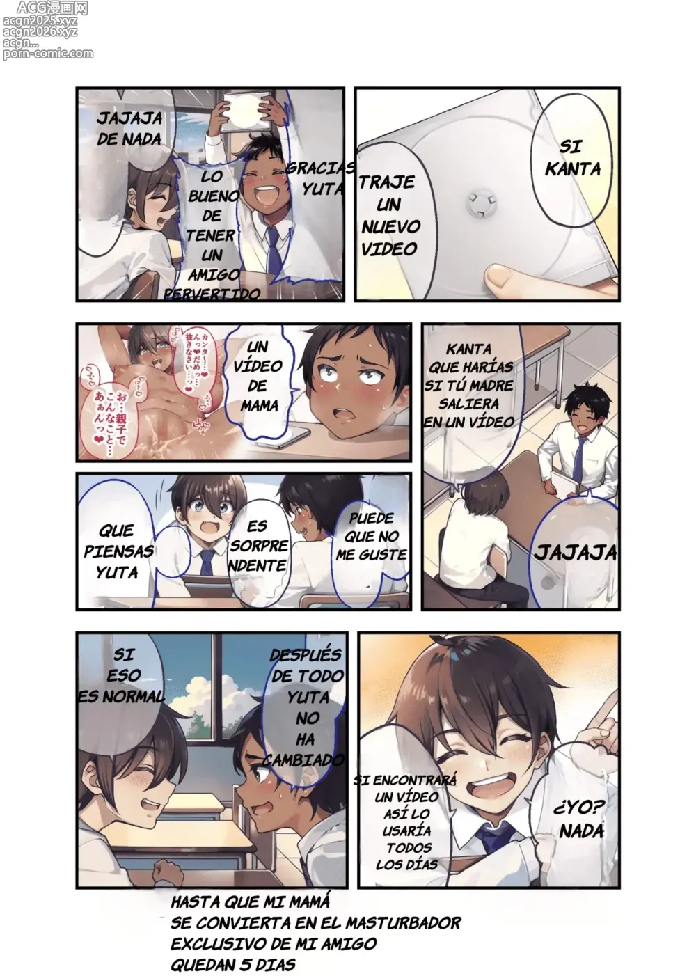 Page 25 of doujinshi Día 28, Mi Madre se Convertirá Masturbador Personal de mi Amigo