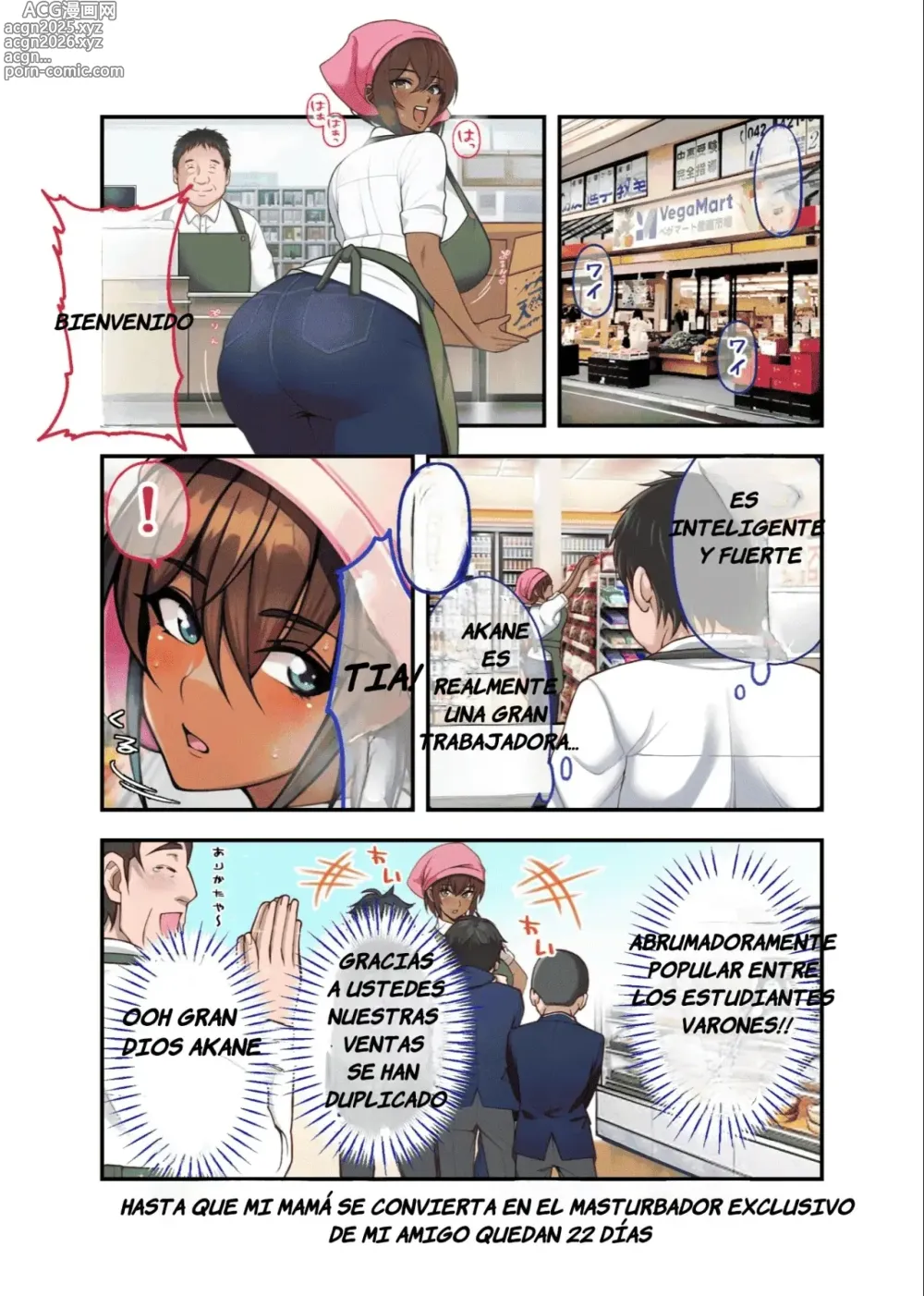 Page 8 of doujinshi Día 28, Mi Madre se Convertirá Masturbador Personal de mi Amigo