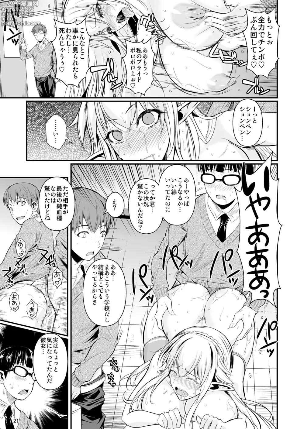 Page 22 of doujinshi High Elf × High School Shiro