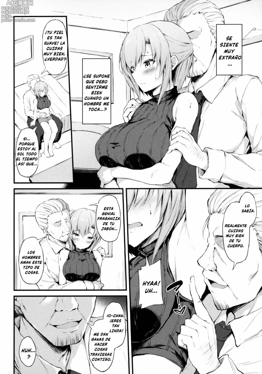 Page 7 of doujinshi Kanojo ga Boyish ni Nayamu Riyuu -Kyonyuu Shoujo to Choiwaru Oji-san no Kankei-