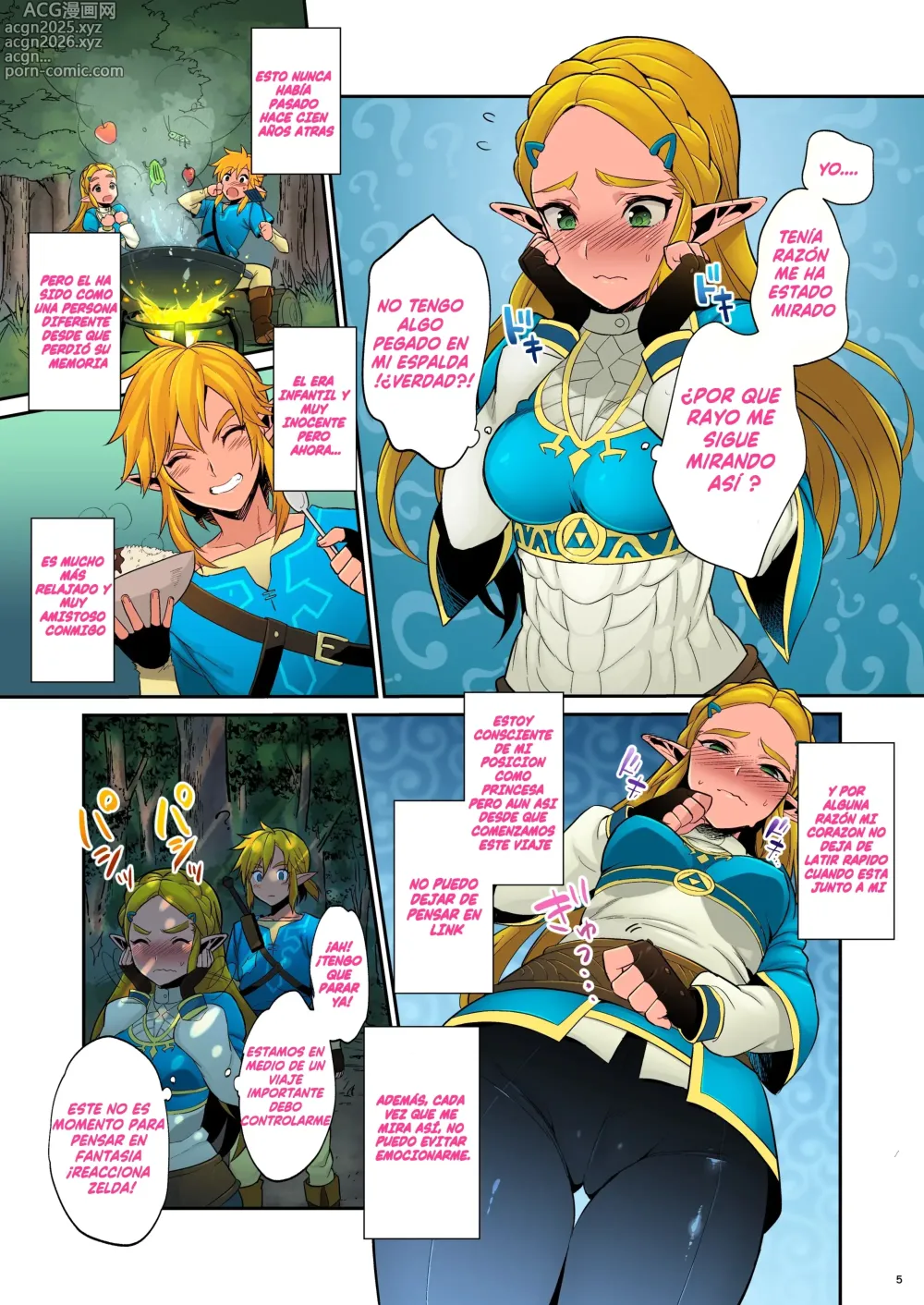 Page 4 of doujinshi ¡Tomando Pasos para Asegurar a Hyrule's con Prosperidad Colorized! (decensored)