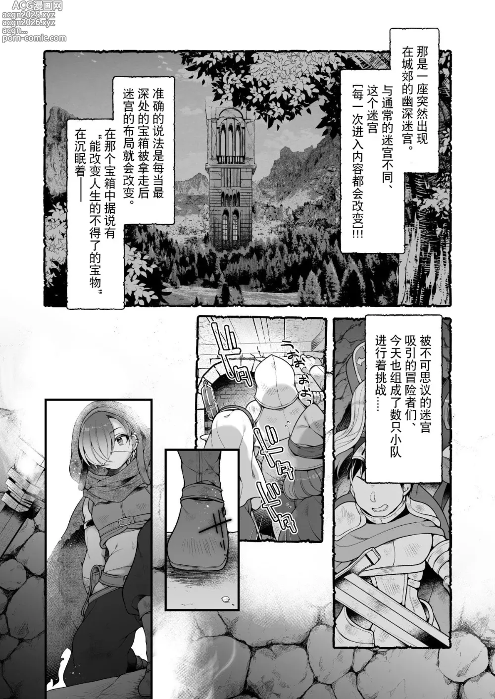 Page 3 of doujinshi 淫魔的食物。 ～我，冒险者，在迷宫里吃完了食物只能变成魅魔回家了～