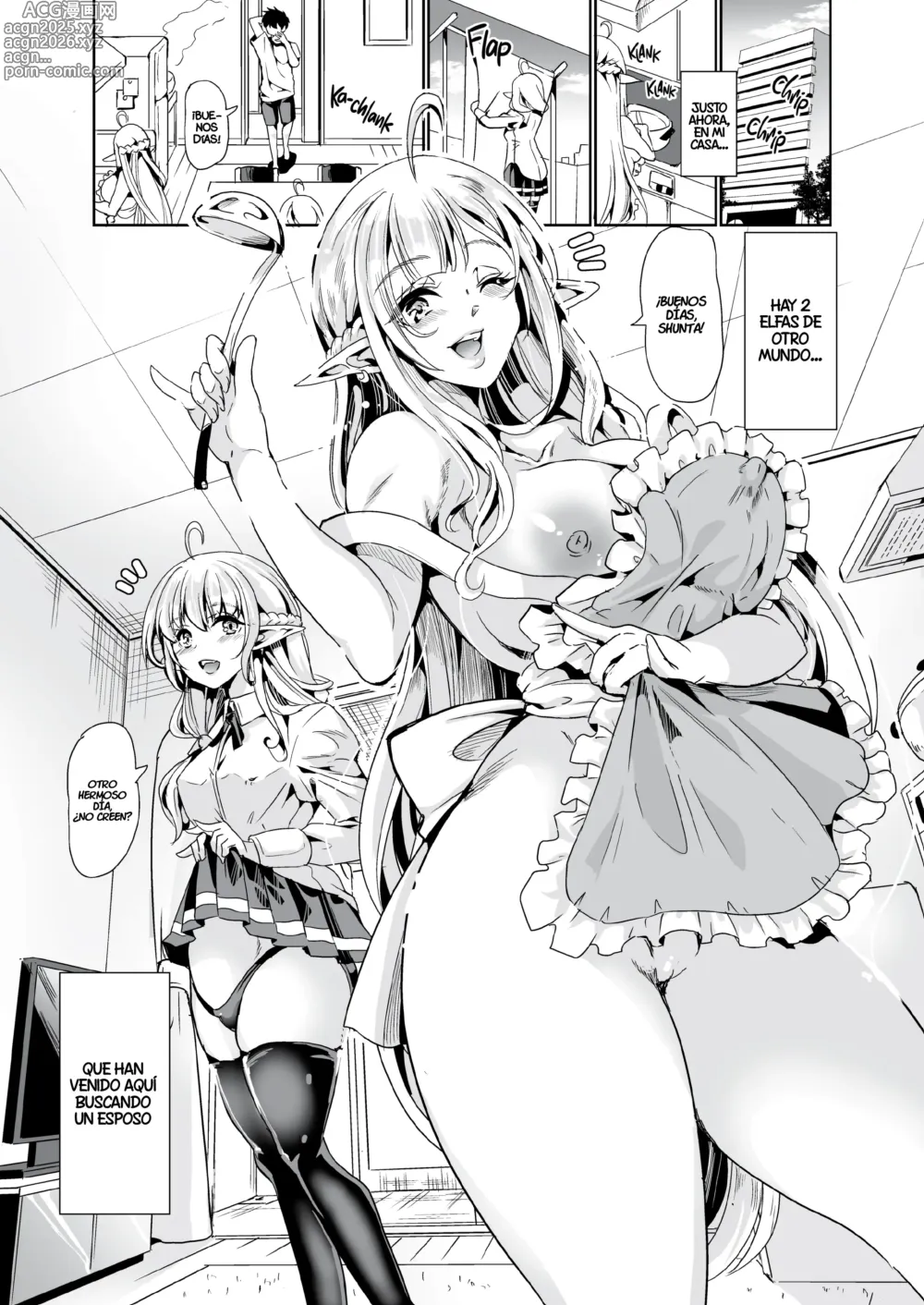 Page 2 of manga Slutty Elf Sisters Seeking a Husband