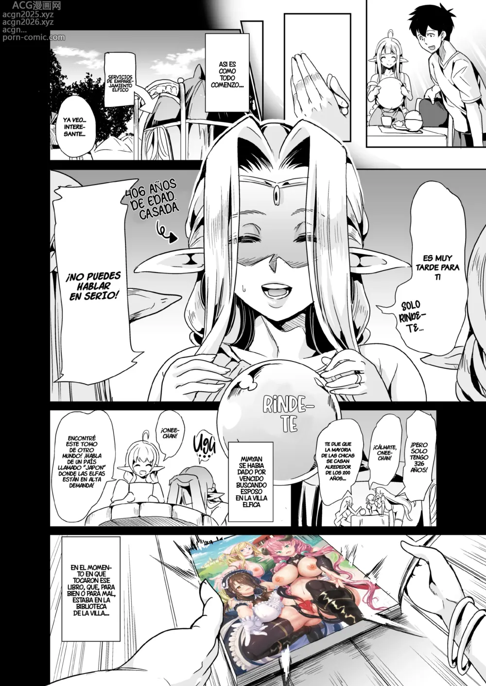 Page 3 of manga Slutty Elf Sisters Seeking a Husband