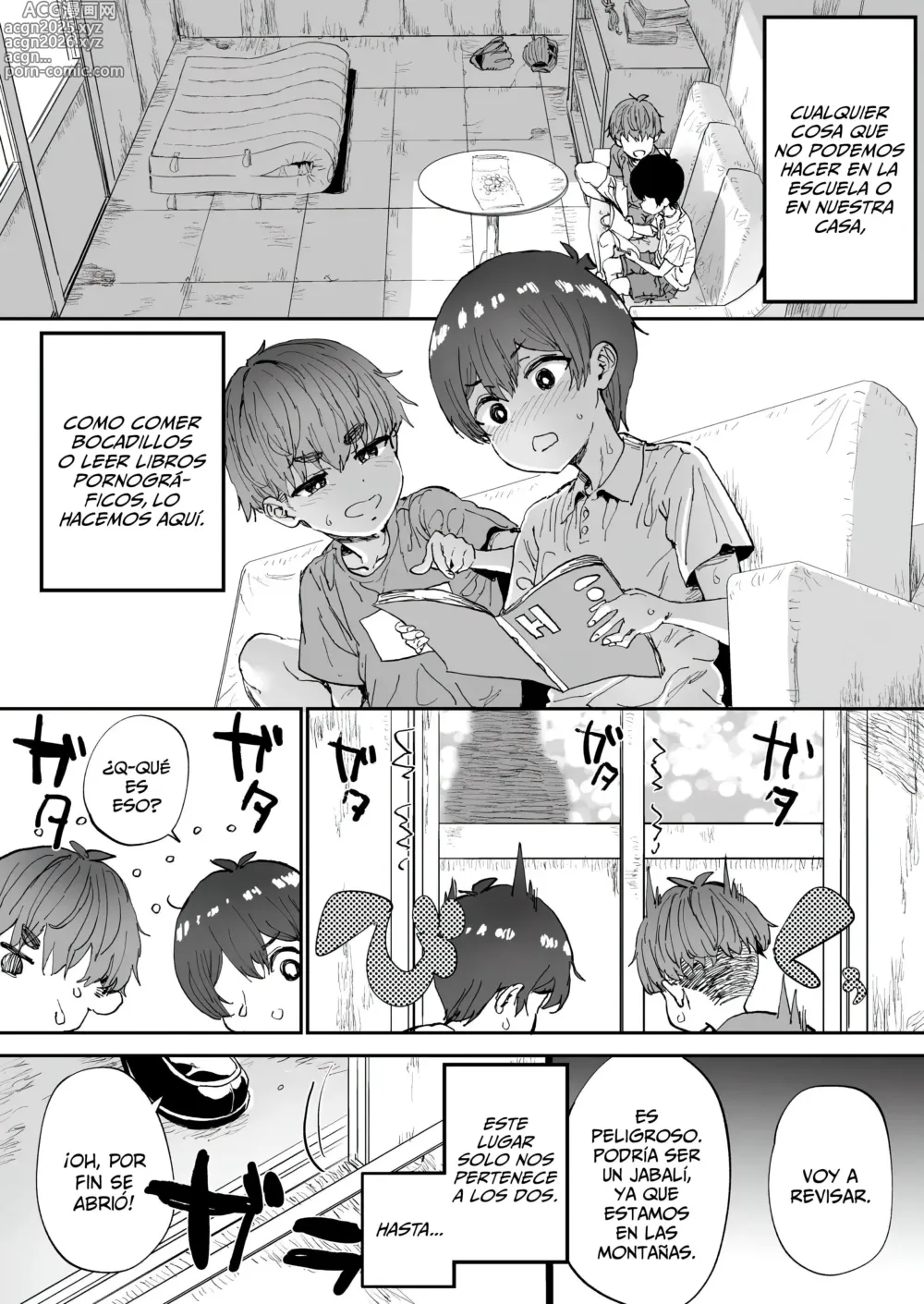 Page 4 of doujinshi ¡Una Mujer Random Apareció De Repente En Nuestra Base Secreta!