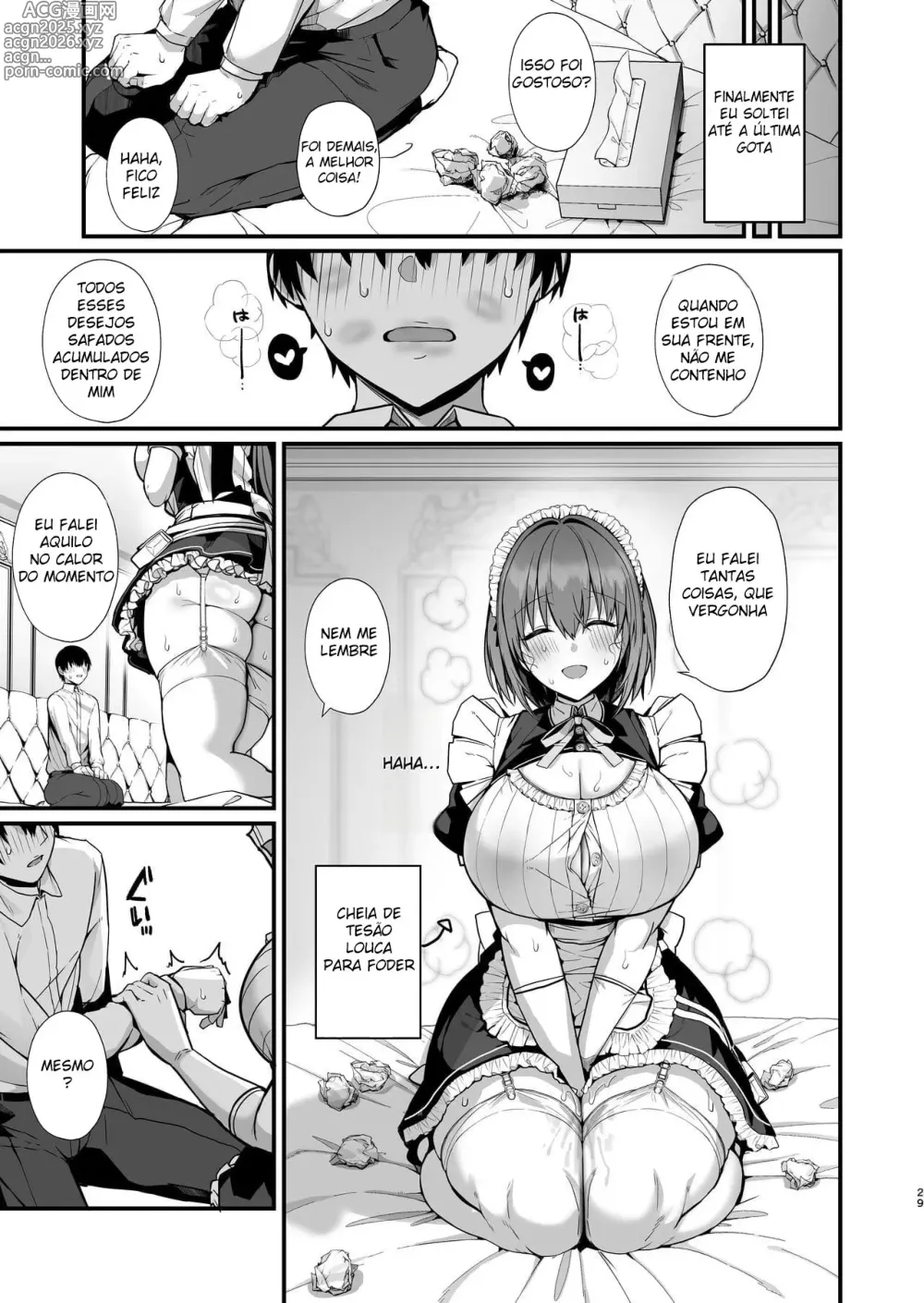 Page 28 of doujinshi Amor de Empregada - Uma História Sobre Fazer Sexo com uma Empregada Gentil, Doce, de Seios Grandes e Sexy -