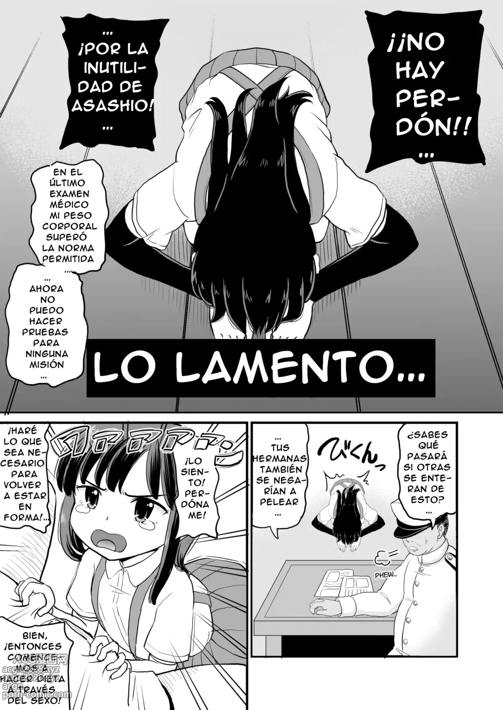 Page 3 of doujinshi ¡¡¡Asashio No Es Gorda!!! (decensored)