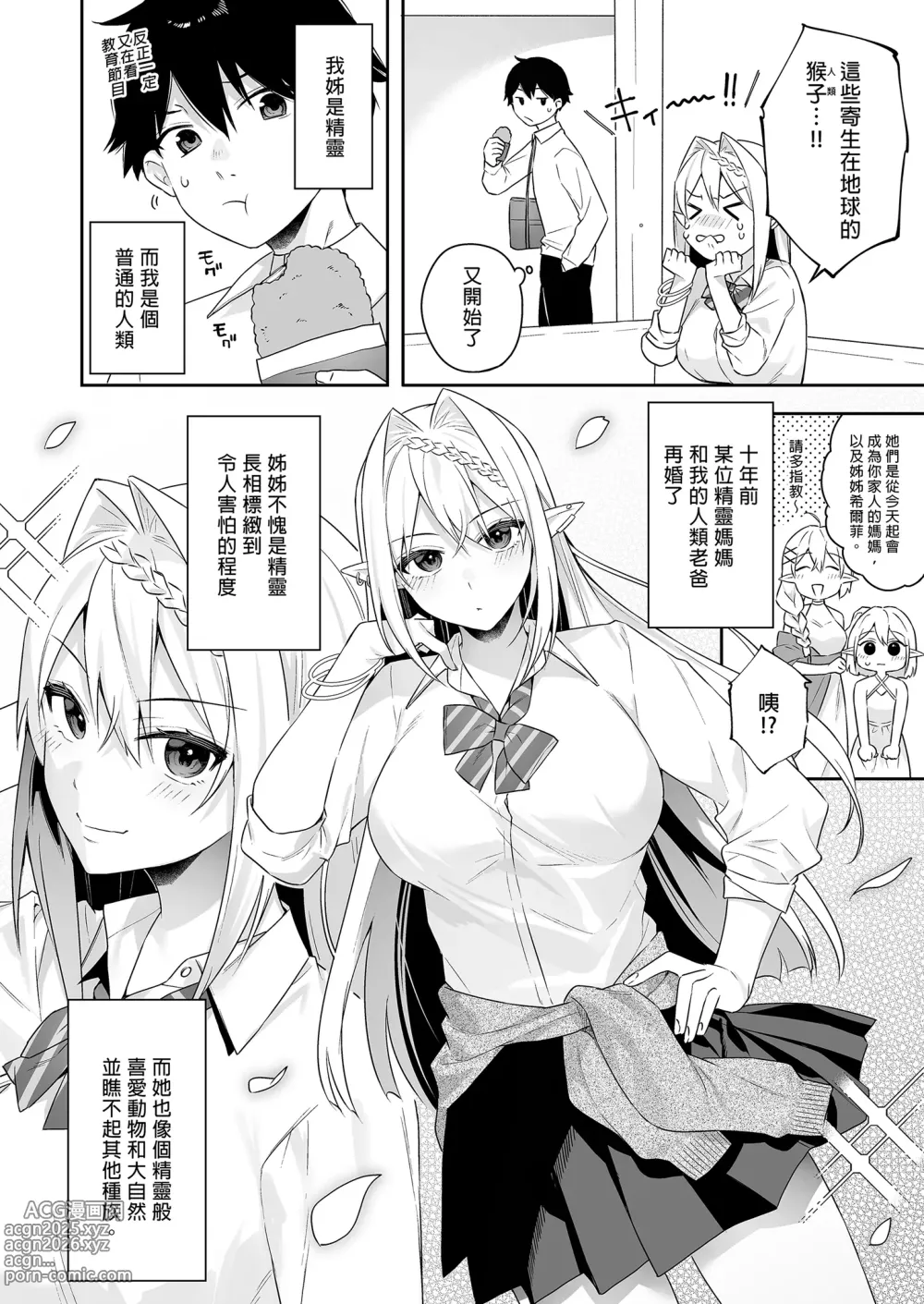 Page 4 of doujinshi 肉食系ヴィーガンギャルエルフは弟ちんぽに夢中｜肉食系辣妹精靈有戀弟