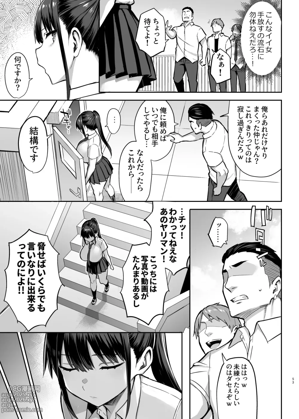 Page 54 of doujinshi Zutto Sukidatta Kyonyuu Osananajimi ga Furyoutachi ni Moteasobareta Nanokakann Last