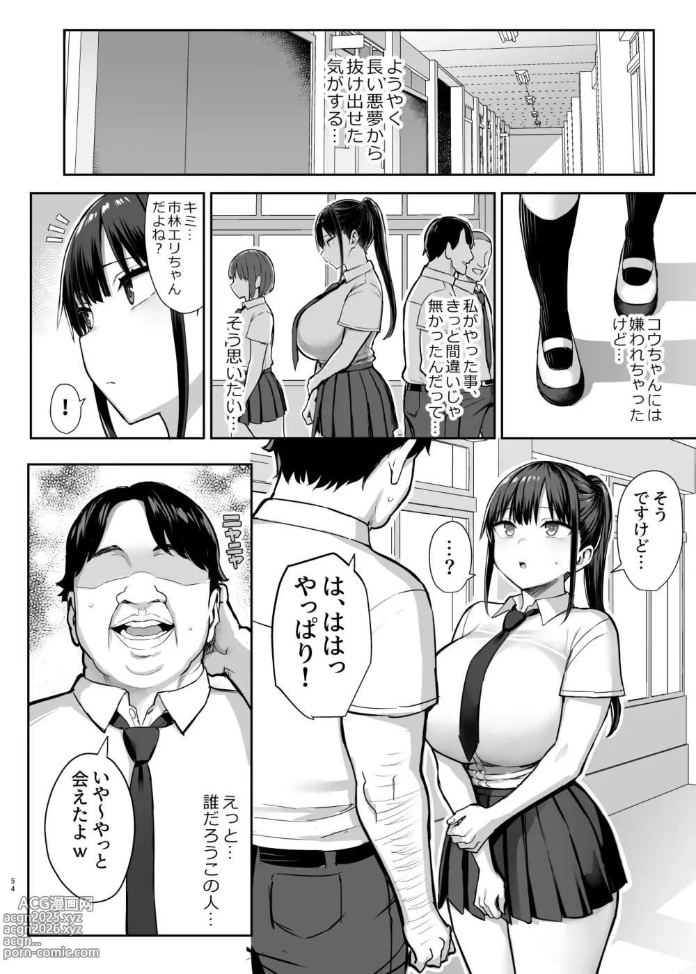 Page 55 of doujinshi Zutto Sukidatta Kyonyuu Osananajimi ga Furyoutachi ni Moteasobareta Nanokakann Last