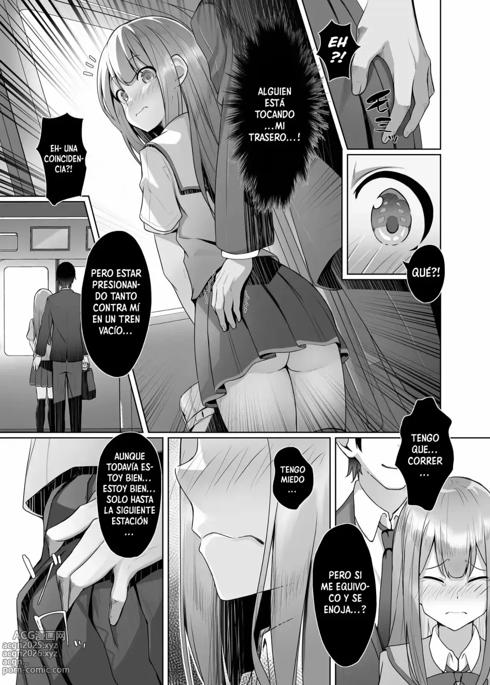 Page 4 of doujinshi Un acosador que no puede contenerse en el tren