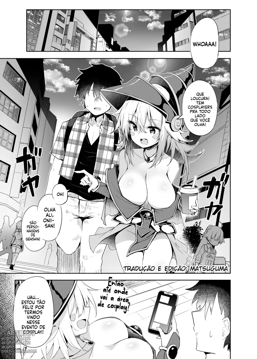 Page 4 of doujinshi Passeando Pela Cidade Com Minha Namorada Cosplayer da Maga Negra e Depois Fodendo Ela