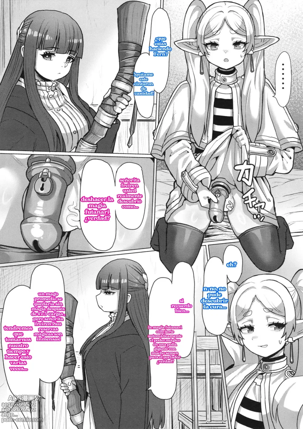 Page 11 of doujinshi Freiren y el hechizo futanari