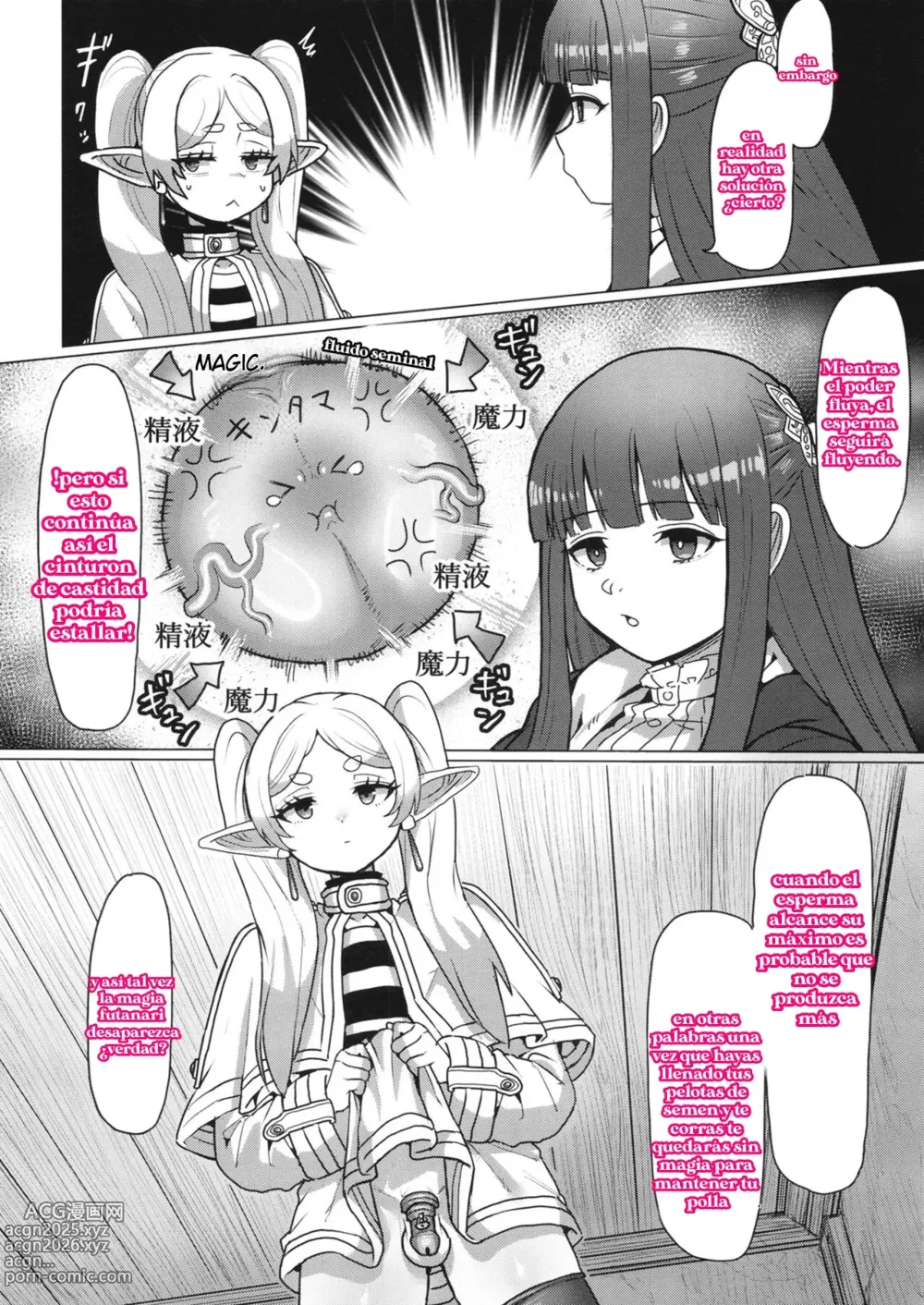 Page 12 of doujinshi Freiren y el hechizo futanari