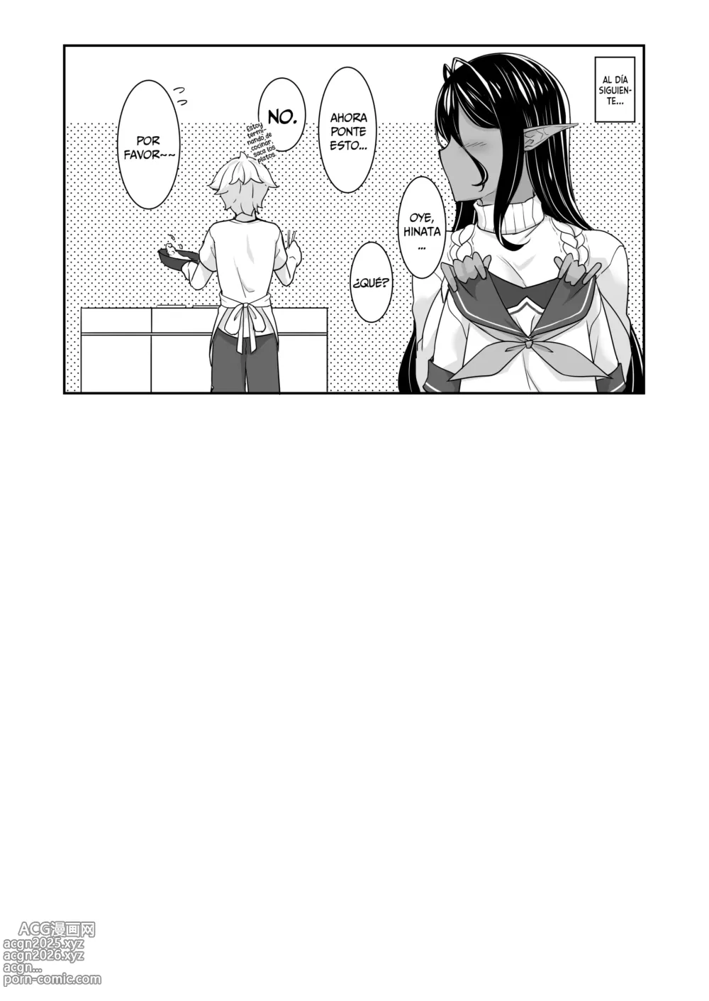 Page 35 of doujinshi Una Elfa Oscura un Poco Insistente me Persiguió Desde Otro Mundo 4