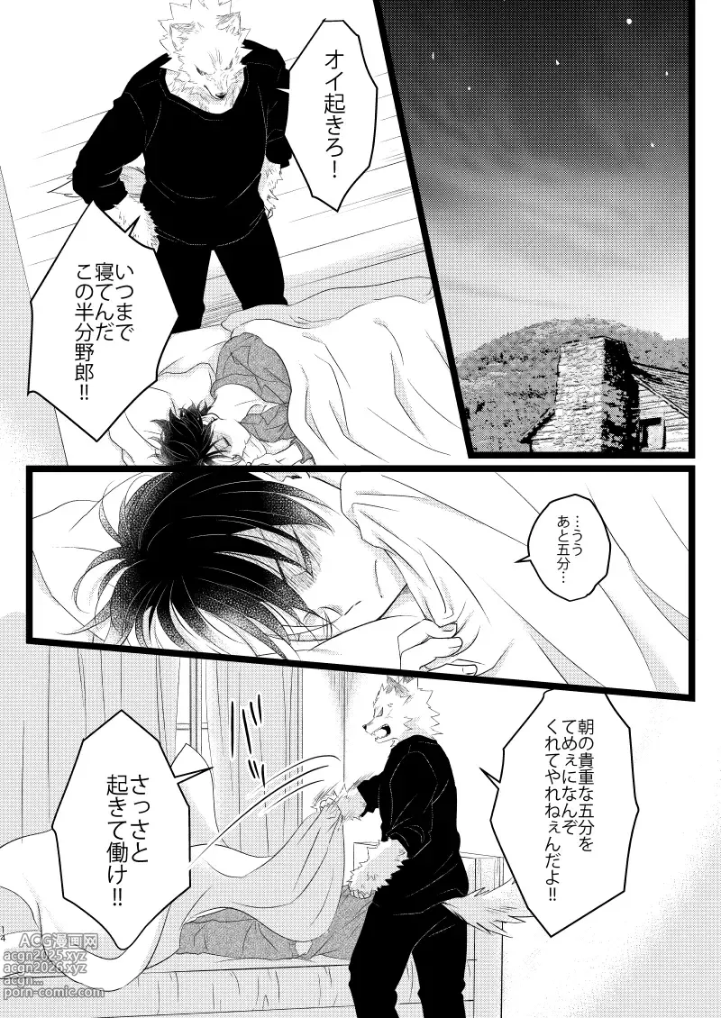 Page 12 of doujinshi Ikemen to Nokemono