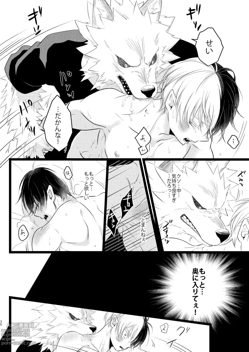 Page 34 of doujinshi Ikemen to Nokemono