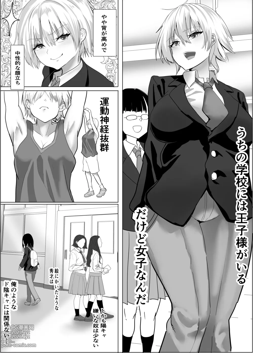 Page 2 of doujinshi Narcissist na Ouji-sama-kei Joshi wa, Toilet Gaman Dekizu