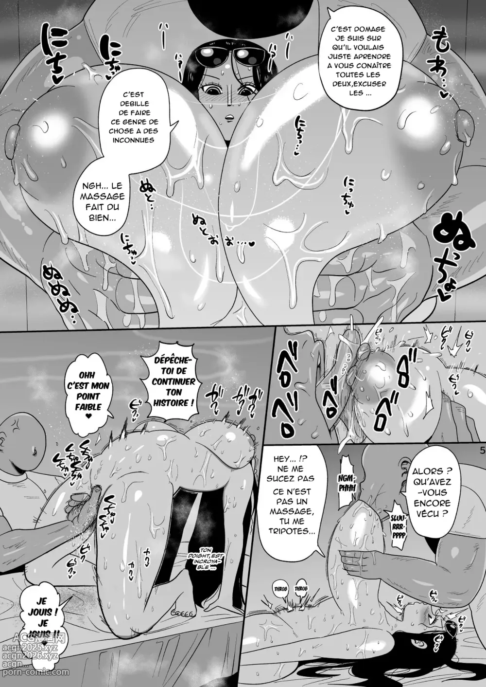 Page 6 of doujinshi Nico Robin vs Massage Oji-san