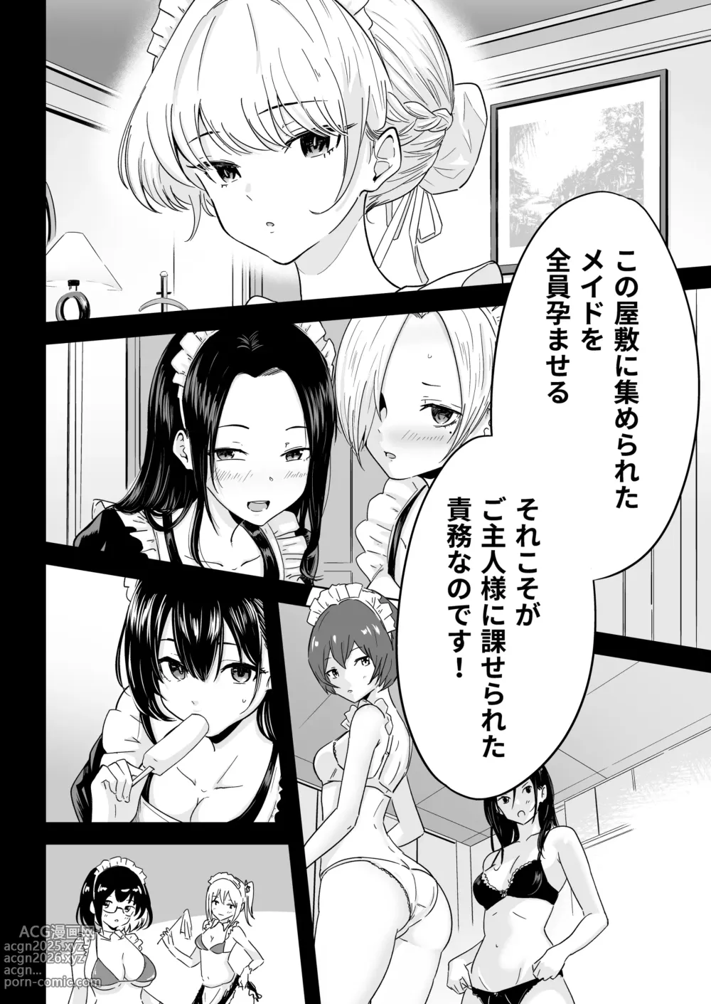 Page 9 of doujinshi S Rank Idenshi Nintei sareta node, Yuushuu na Kodomo o Tsukurutame Maid ni Nakadashi shite Ninshin sareru Hanashi.